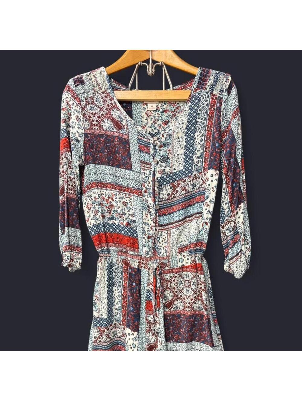 Mossimo Patchwork Print Romper Size XS